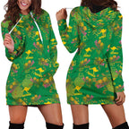 Australia Billy Buttons Hoodie Dress Aussie Pycnosorus Kangaroo Seamless Style