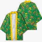 Australia Billy Buttons Kimono Aussie Pycnosorus Kangaroo Seamless Style