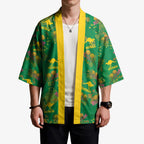 Australia Billy Buttons Kimono Aussie Pycnosorus Kangaroo Seamless Style