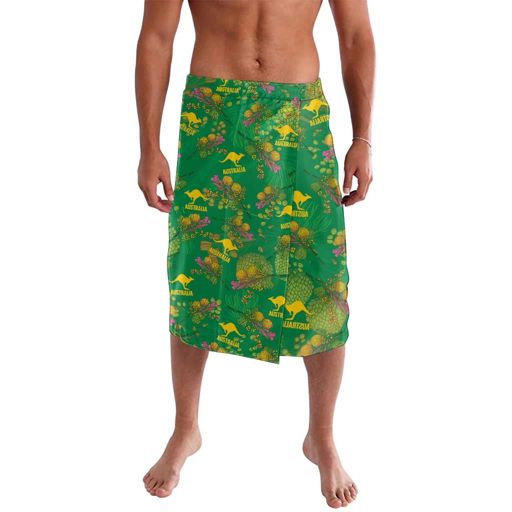 Australia Billy Buttons Lavalava Aussie Pycnosorus Kangaroo Seamless Style