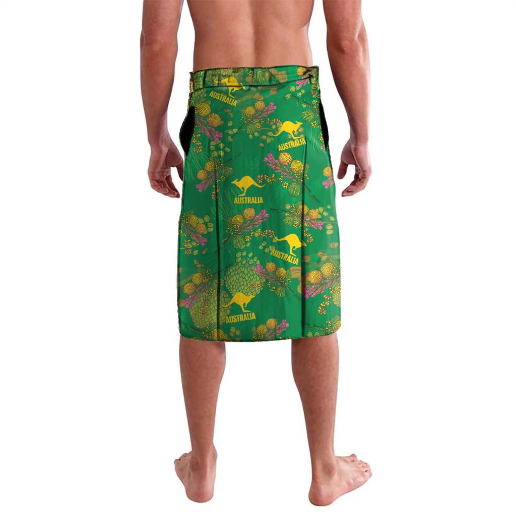 Australia Billy Buttons Lavalava Aussie Pycnosorus Kangaroo Seamless Style