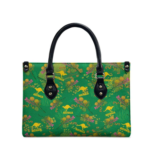 Australia Billy Buttons Leather Bag Aussie Pycnosorus Kangaroo Seamless Style