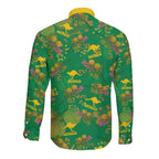 Australia Billy Buttons Long Sleeve Button Shirt Aussie Pycnosorus Kangaroo Seamless Style