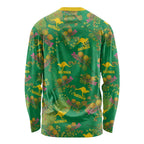 Australia Billy Buttons Long Sleeve Shirt Aussie Pycnosorus Kangaroo Seamless Style