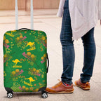 Australia Billy Buttons Luggage Cover Aussie Pycnosorus Kangaroo Seamless Style