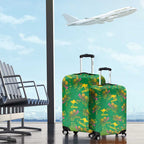 Australia Billy Buttons Luggage Cover Aussie Pycnosorus Kangaroo Seamless Style