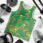 Australia Billy Buttons Men Tank Top Aussie Pycnosorus Kangaroo Seamless Style