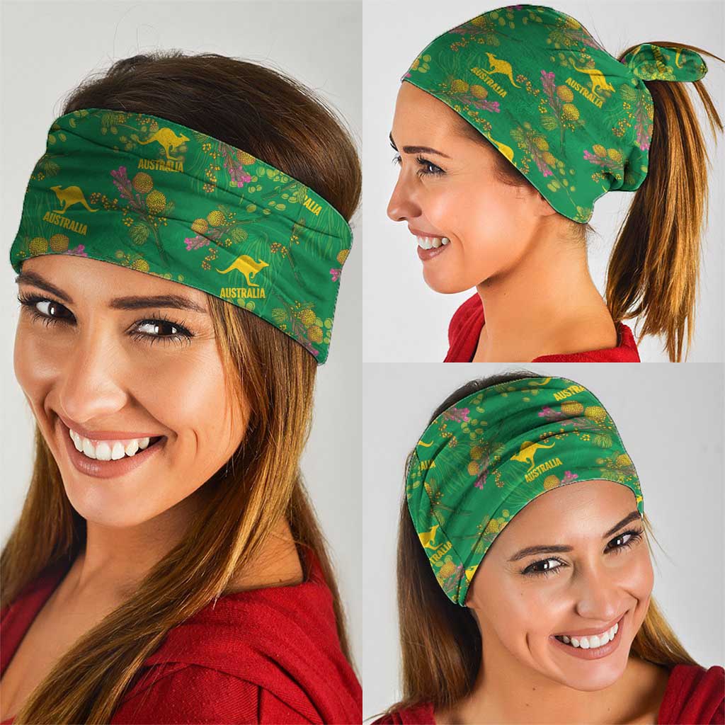 Australia Billy Buttons Neck Gaiter Aussie Pycnosorus Kangaroo Seamless Style