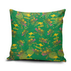 Australia Billy Buttons Pillow Cover Aussie Pycnosorus Kangaroo Seamless Style