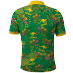 Australia Billy Buttons Polo Shirt Aussie Pycnosorus Kangaroo Seamless Style