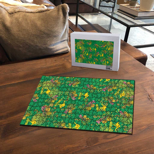 Australia Billy Buttons Puzzle Aussie Pycnosorus Kangaroo Seamless Style