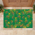 Australia Billy Buttons Rubber Doormat Aussie Pycnosorus Kangaroo Seamless Style
