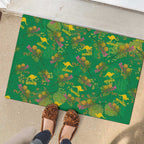 Australia Billy Buttons Rubber Doormat Aussie Pycnosorus Kangaroo Seamless Style