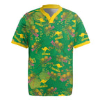 Australia Billy Buttons Rugby Jersey Aussie Pycnosorus Kangaroo Seamless Style