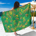 Australia Billy Buttons Sarong Aussie Pycnosorus Kangaroo Seamless Style