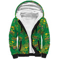 Australia Billy Buttons Sherpa Hoodie Aussie Pycnosorus Kangaroo Seamless Style
