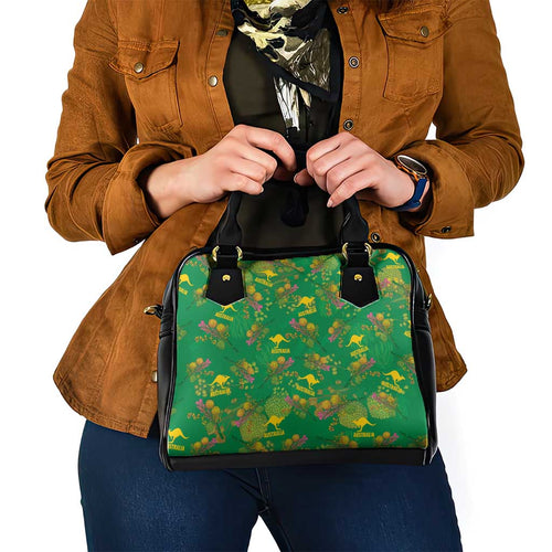 Australia Billy Buttons Shoulder Handbag Aussie Pycnosorus Kangaroo Seamless Style