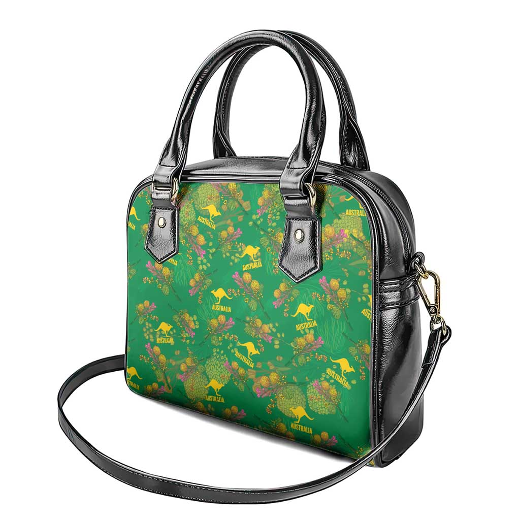 Australia Billy Buttons Shoulder Handbag Aussie Pycnosorus Kangaroo Seamless Style