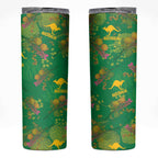 Australia Billy Buttons Skinny Tumbler Aussie Pycnosorus Kangaroo Seamless Style