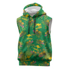 Australia Billy Buttons Sleeveless Hoodie Aussie Pycnosorus Kangaroo Seamless Style