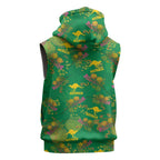 Australia Billy Buttons Sleeveless Hoodie Aussie Pycnosorus Kangaroo Seamless Style