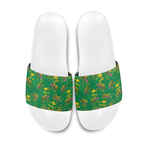 Australia Billy Buttons Slide Sandals Aussie Pycnosorus Kangaroo Seamless Style