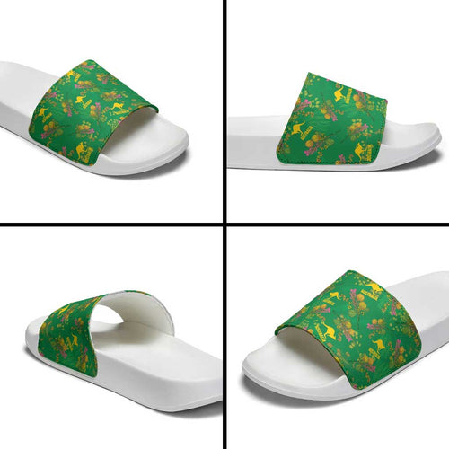 Australia Billy Buttons Slide Sandals Aussie Pycnosorus Kangaroo Seamless Style