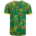 Australia Billy Buttons T Shirt Aussie Pycnosorus Kangaroo Seamless Style