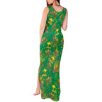 Australia Billy Buttons Tank Maxi Dress Aussie Pycnosorus Kangaroo Seamless Style