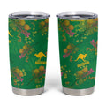 Australia Billy Buttons Tumbler Cup Aussie Pycnosorus Kangaroo Seamless Style