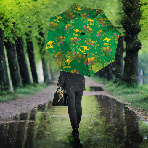 Australia Billy Buttons Umbrella Aussie Pycnosorus Kangaroo Seamless Style