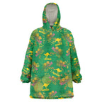 Australia Billy Buttons Wearable Blanket Hoodie Aussie Pycnosorus Kangaroo Seamless Style