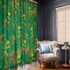 Australia Billy Buttons Window Curtain Aussie Pycnosorus Kangaroo Seamless Style