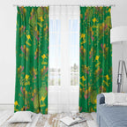 Australia Billy Buttons Window Curtain Aussie Pycnosorus Kangaroo Seamless Style