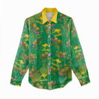 Australia Billy Buttons Women Casual Shirt Aussie Pycnosorus Kangaroo Seamless Style