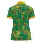 Australia Billy Buttons Women Polo Shirt Aussie Pycnosorus Kangaroo Seamless Style
