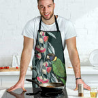 Australian Ringneck Parrot Apron Barnardius Zonarius Eucalyptus Flowers Aboriginal Art