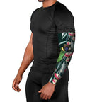 Australian Ringneck Parrot Arm Sleeves Barnardius Zonarius Eucalyptus Flowers Aboriginal Art