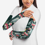 Australian Ringneck Parrot Arm Sleeves Barnardius Zonarius Eucalyptus Flowers Aboriginal Art
