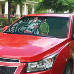 Australian Ringneck Parrot Auto Sun Shade Barnardius Zonarius Eucalyptus Flowers Aboriginal Art