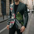 Australian Ringneck Parrot Blazer Barnardius Zonarius Eucalyptus Flowers Aboriginal Art