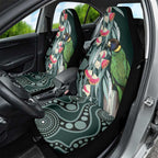 Australian Ringneck Parrot Car Seat Cover Barnardius Zonarius Eucalyptus Flowers Aboriginal Art