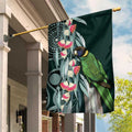 Australian Ringneck Parrot Garden Flag Barnardius Zonarius Eucalyptus Flowers Aboriginal Art