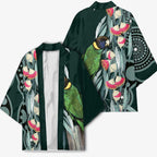 Australian Ringneck Parrot Kimono Barnardius Zonarius Eucalyptus Flowers Aboriginal Art