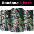 Australian Ringneck Parrot Neck Gaiter Barnardius Zonarius Eucalyptus Flowers Aboriginal Art