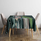 Australian Ringneck Parrot Tablecloth Barnardius Zonarius Eucalyptus Flowers Aboriginal Art
