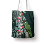 Australian Ringneck Parrot Tote Bag Barnardius Zonarius Eucalyptus Flowers Aboriginal Art