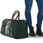 Australian Ringneck Parrot Travel Bag Barnardius Zonarius Eucalyptus Flowers Aboriginal Art