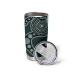 Australian Ringneck Parrot Tumbler Cup Barnardius Zonarius Eucalyptus Flowers Aboriginal Art