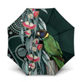 Australian Ringneck Parrot Umbrella Barnardius Zonarius Eucalyptus Flowers Aboriginal Art